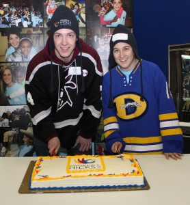 Cutting the cake